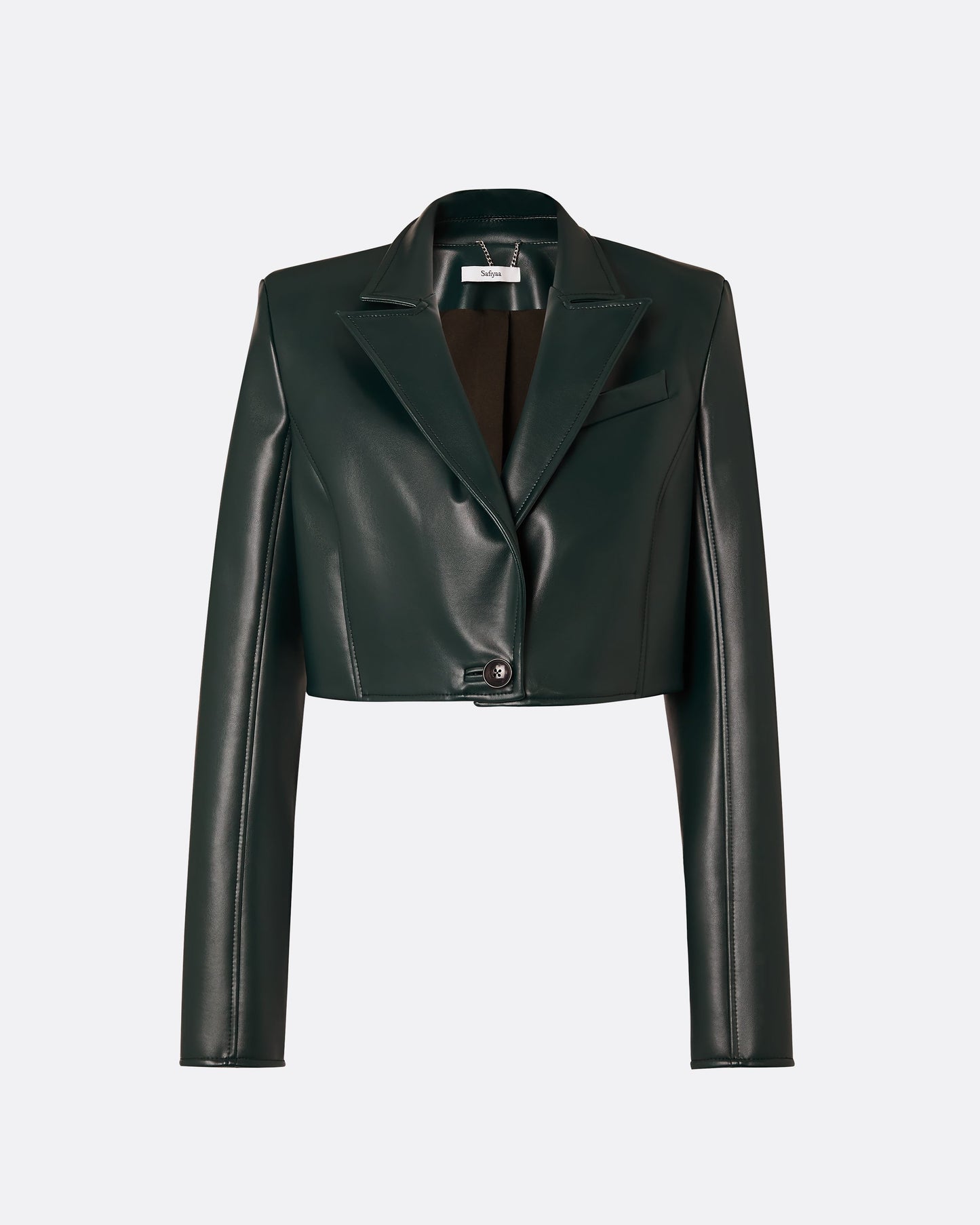 Willow Darkest Spruce Vegan Leather Coat