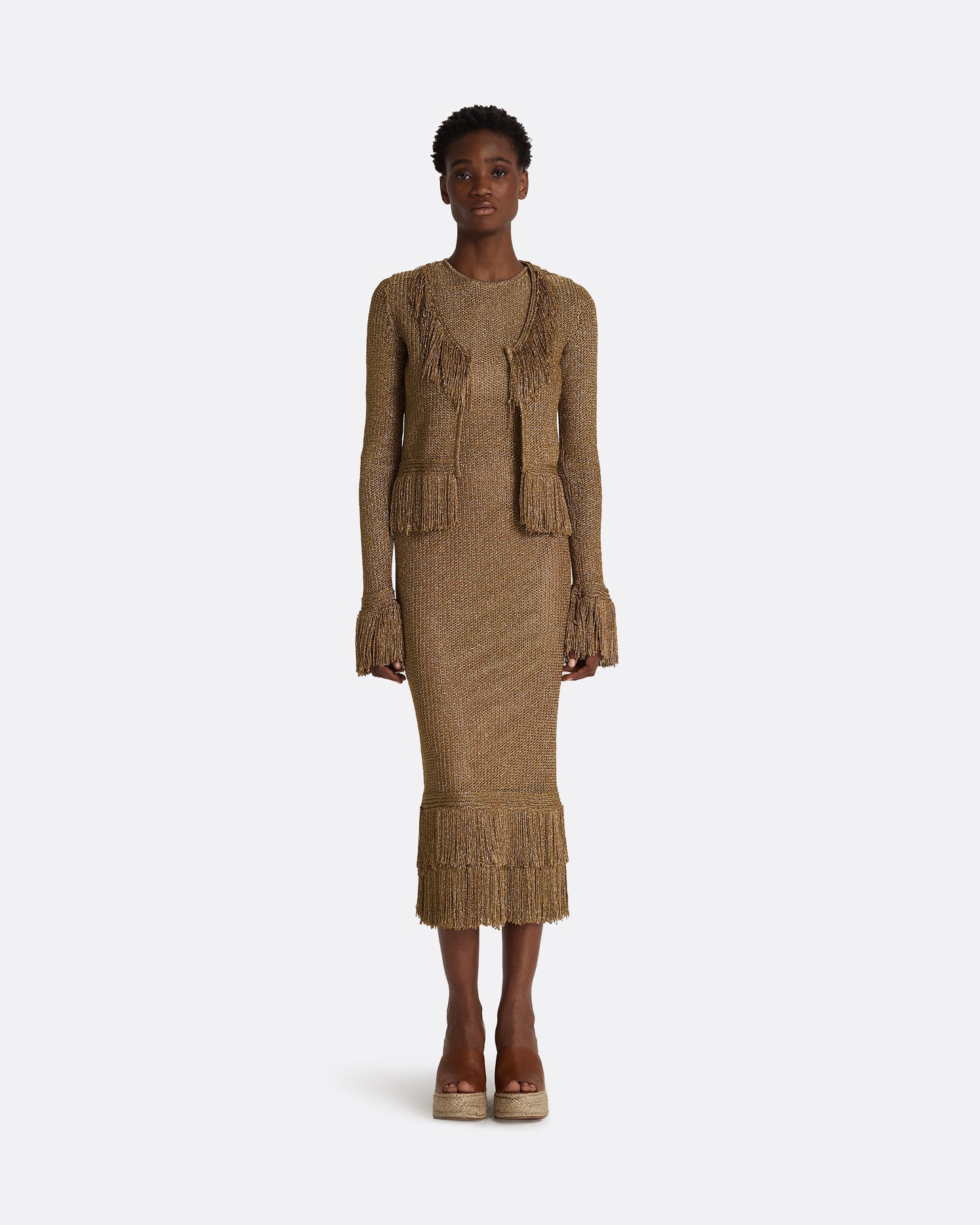 Scarlett Gold Knit Jacket