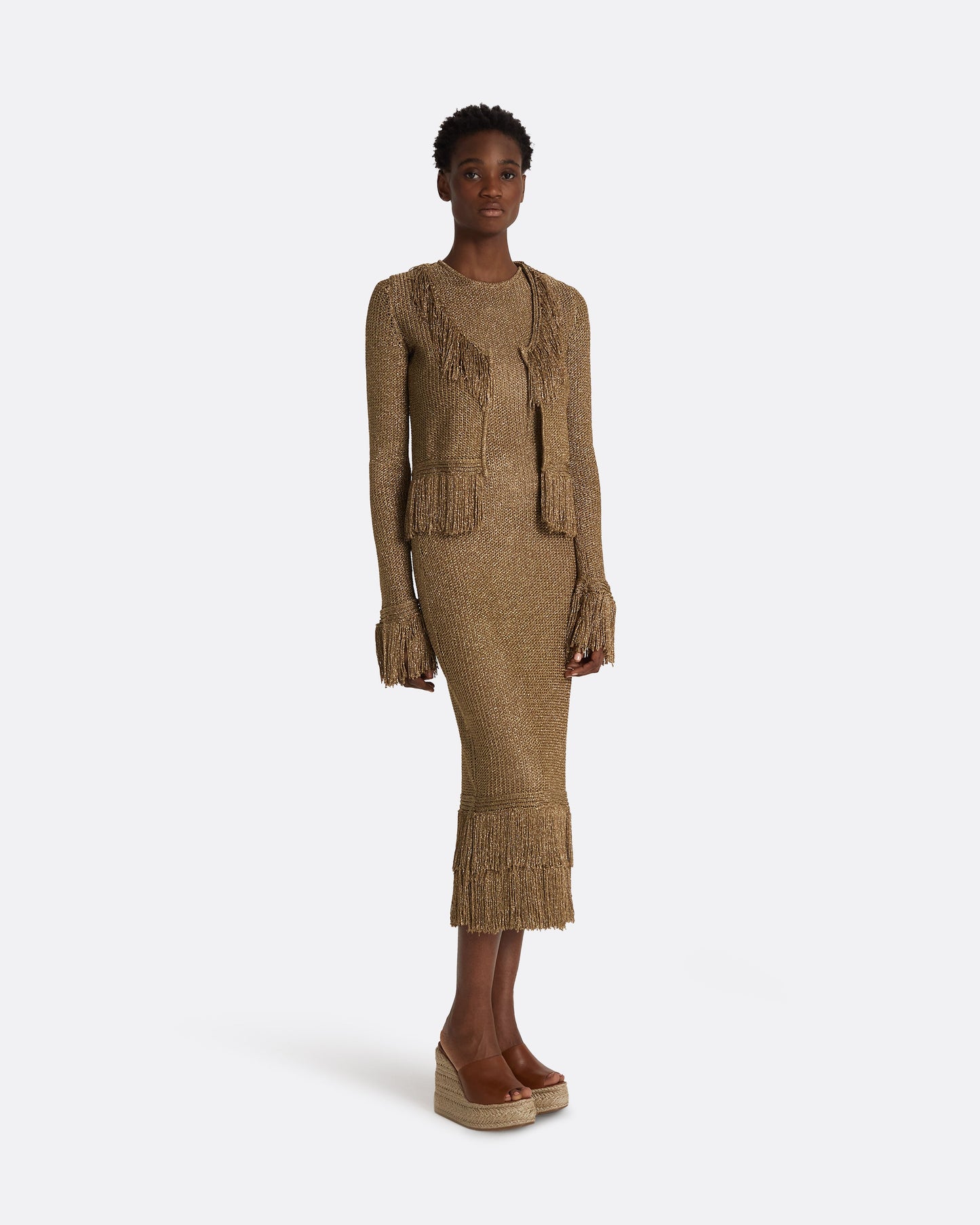 Scarlett Gold Knit Jacket