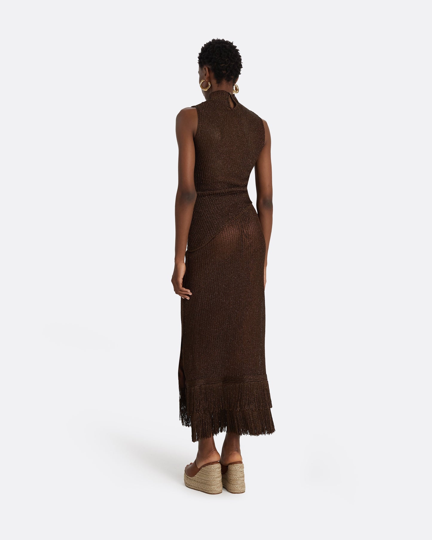 Remmie Deep Brown Knit Skirt