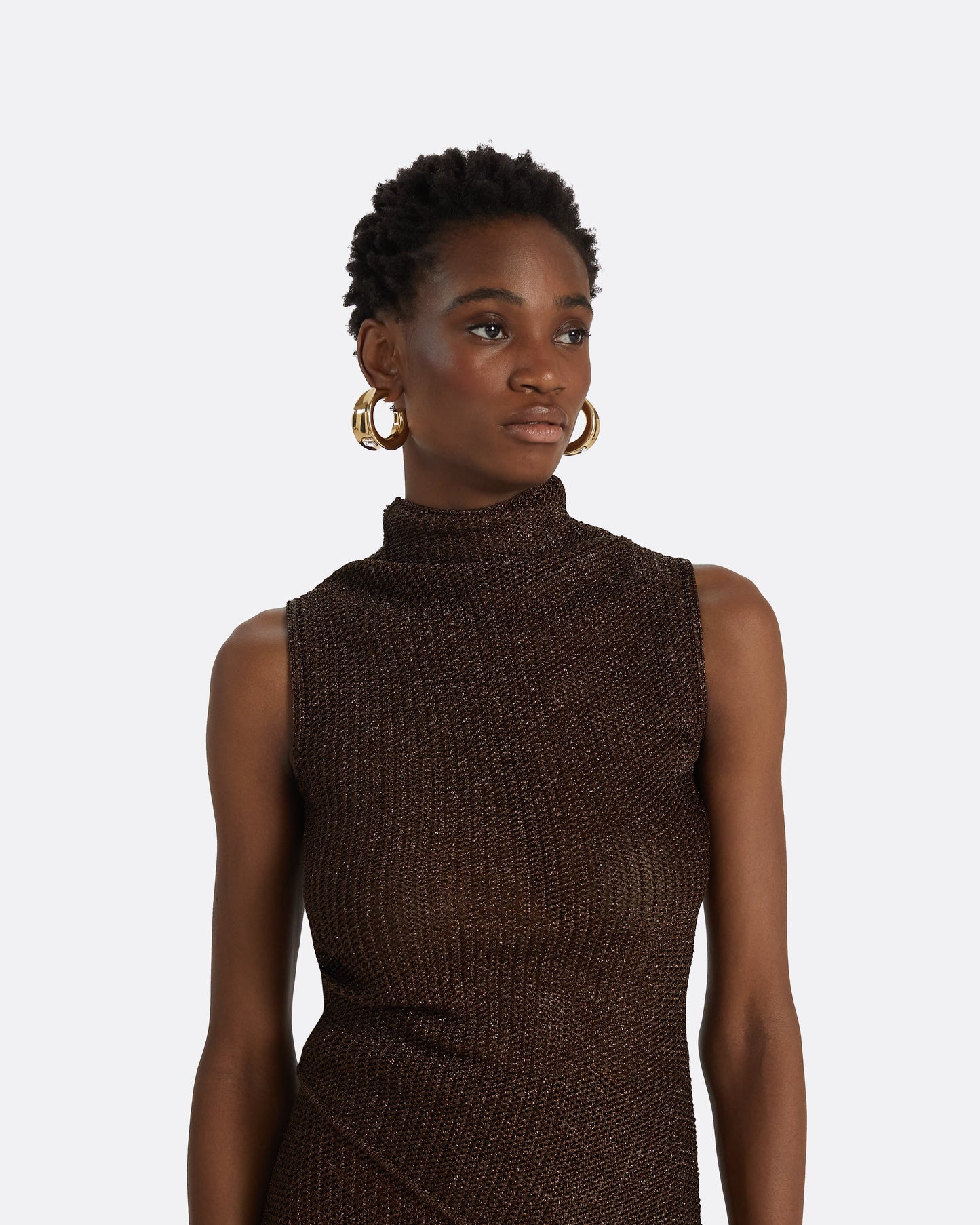 Veranna Deep Brown Knit Top