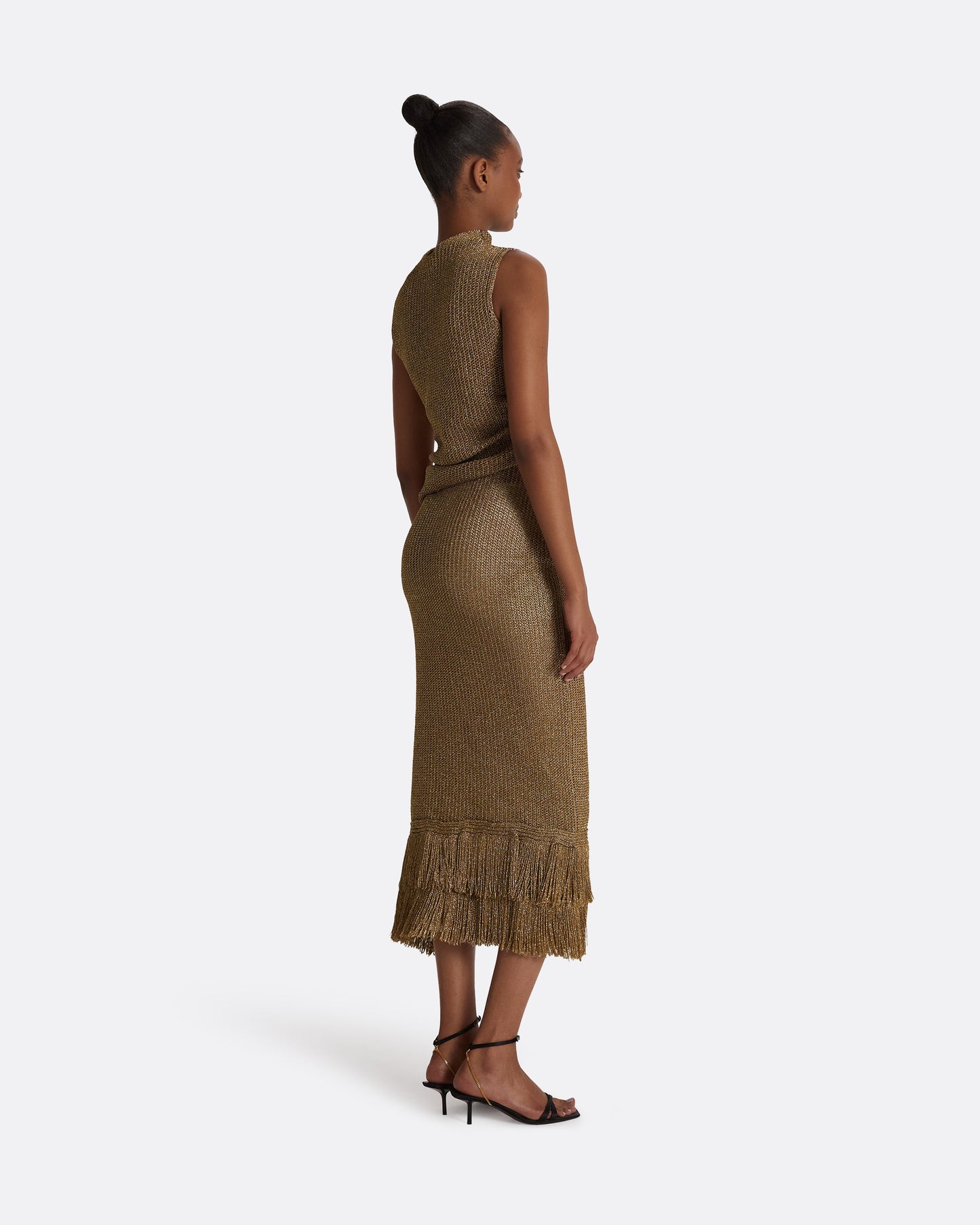 Remmie Gold Knit Skirt