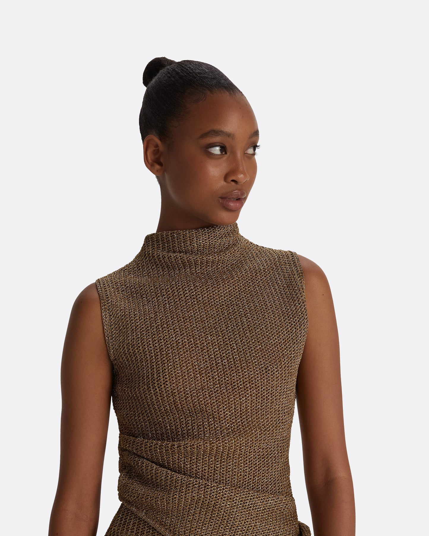 Veranna Gold Knit Top