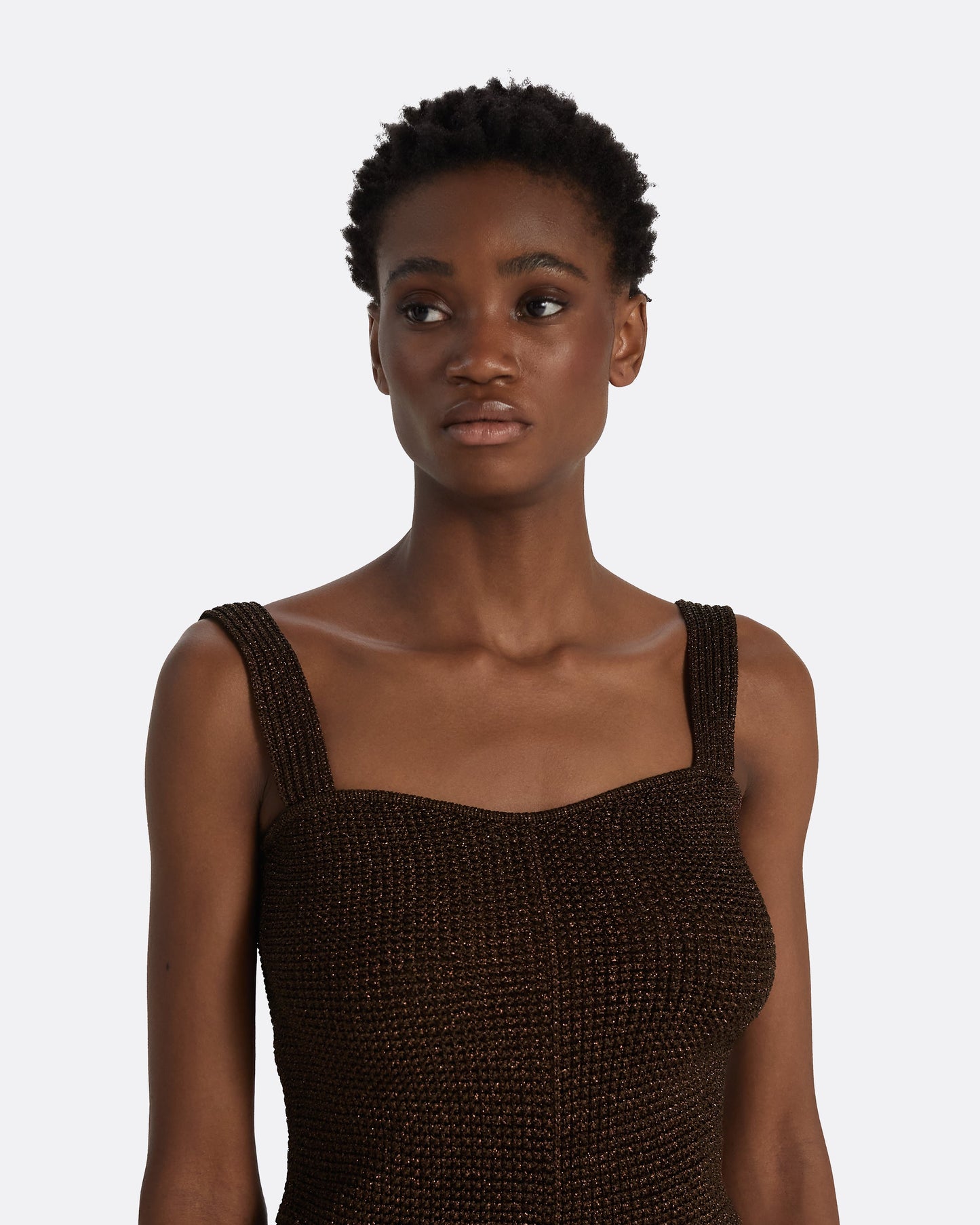 Geena Deep Brown Knit Top