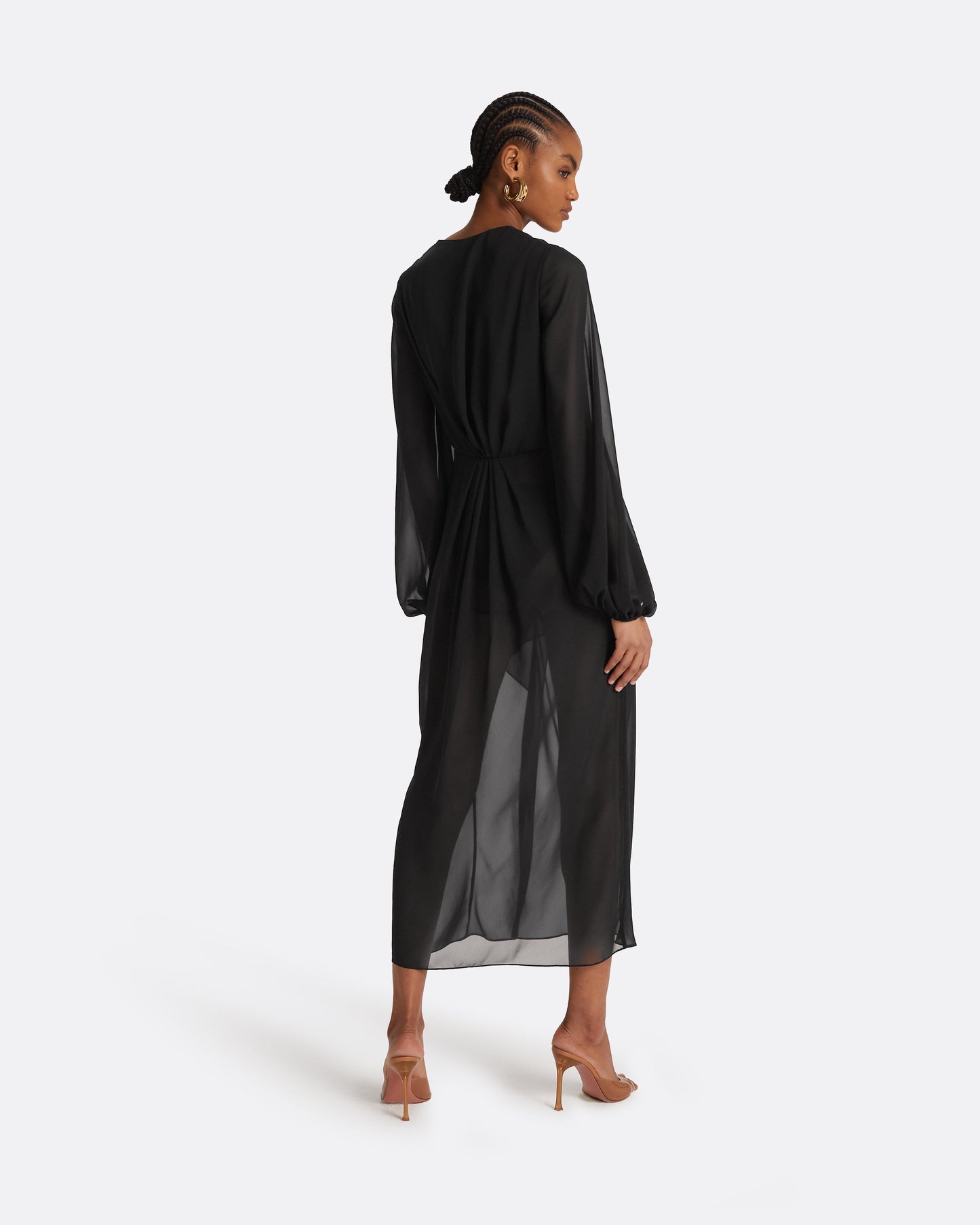 Prova Black Midi Dress