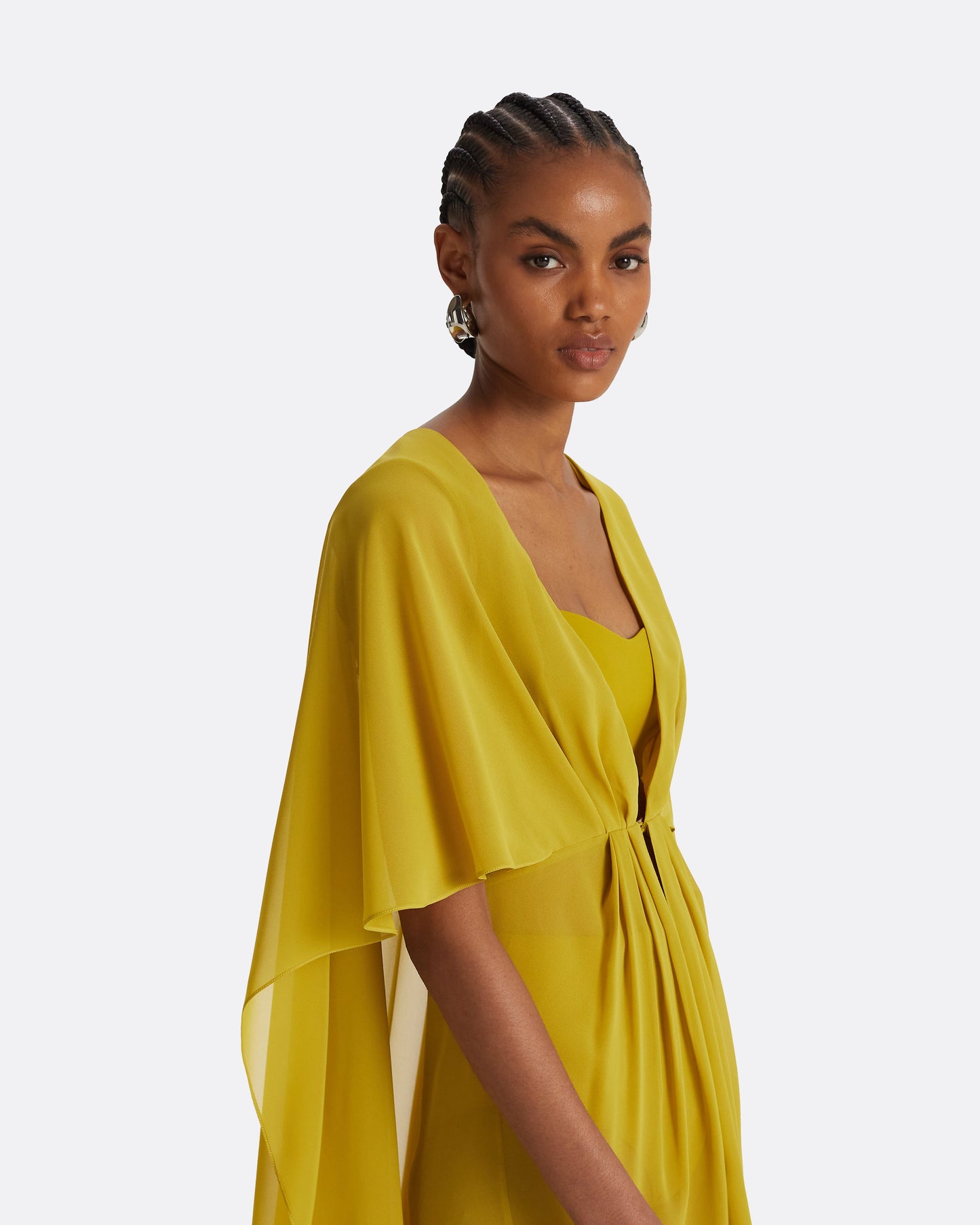 Davey Chartreuse Short Dress