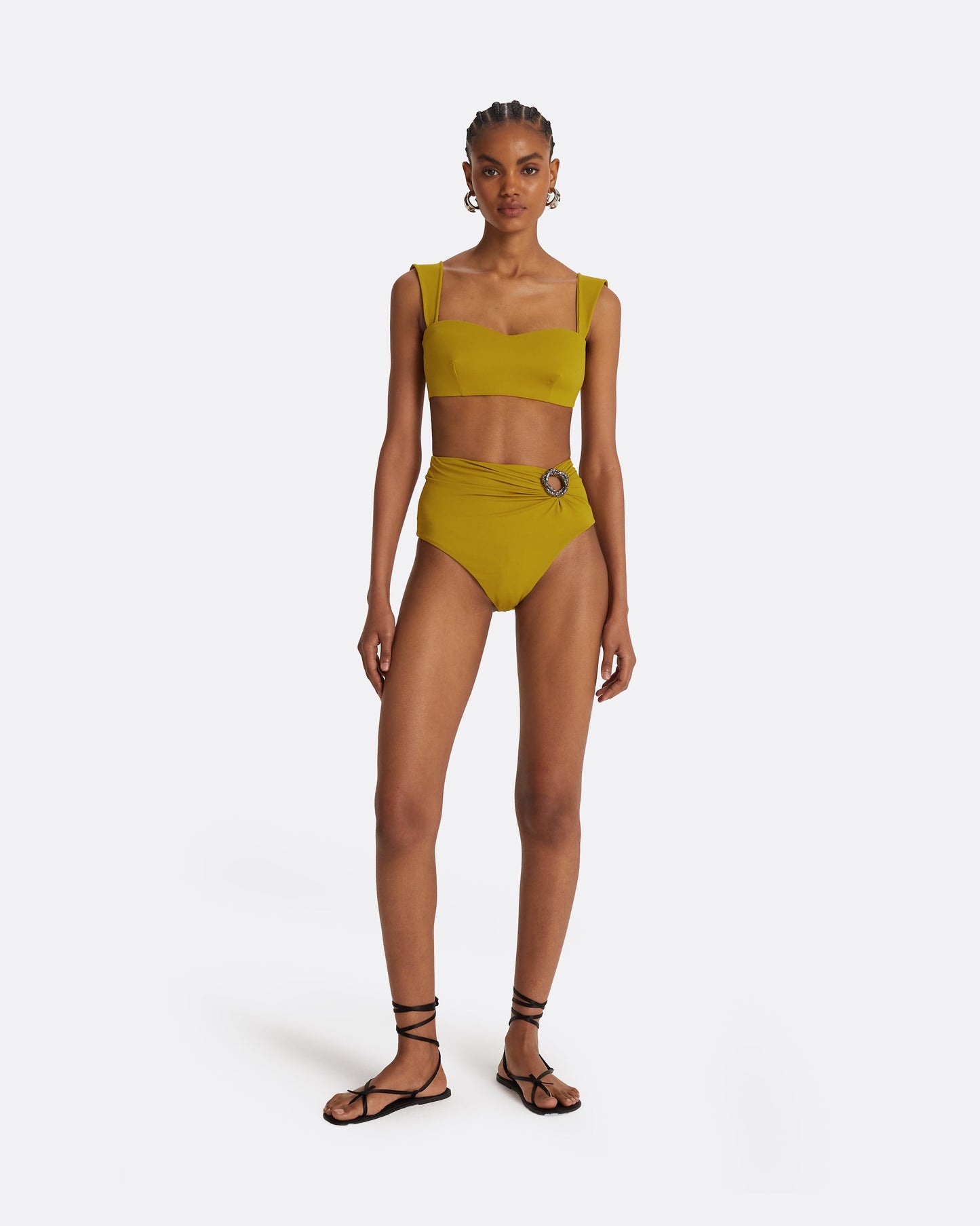 Willa Chartreuse Bikini Top