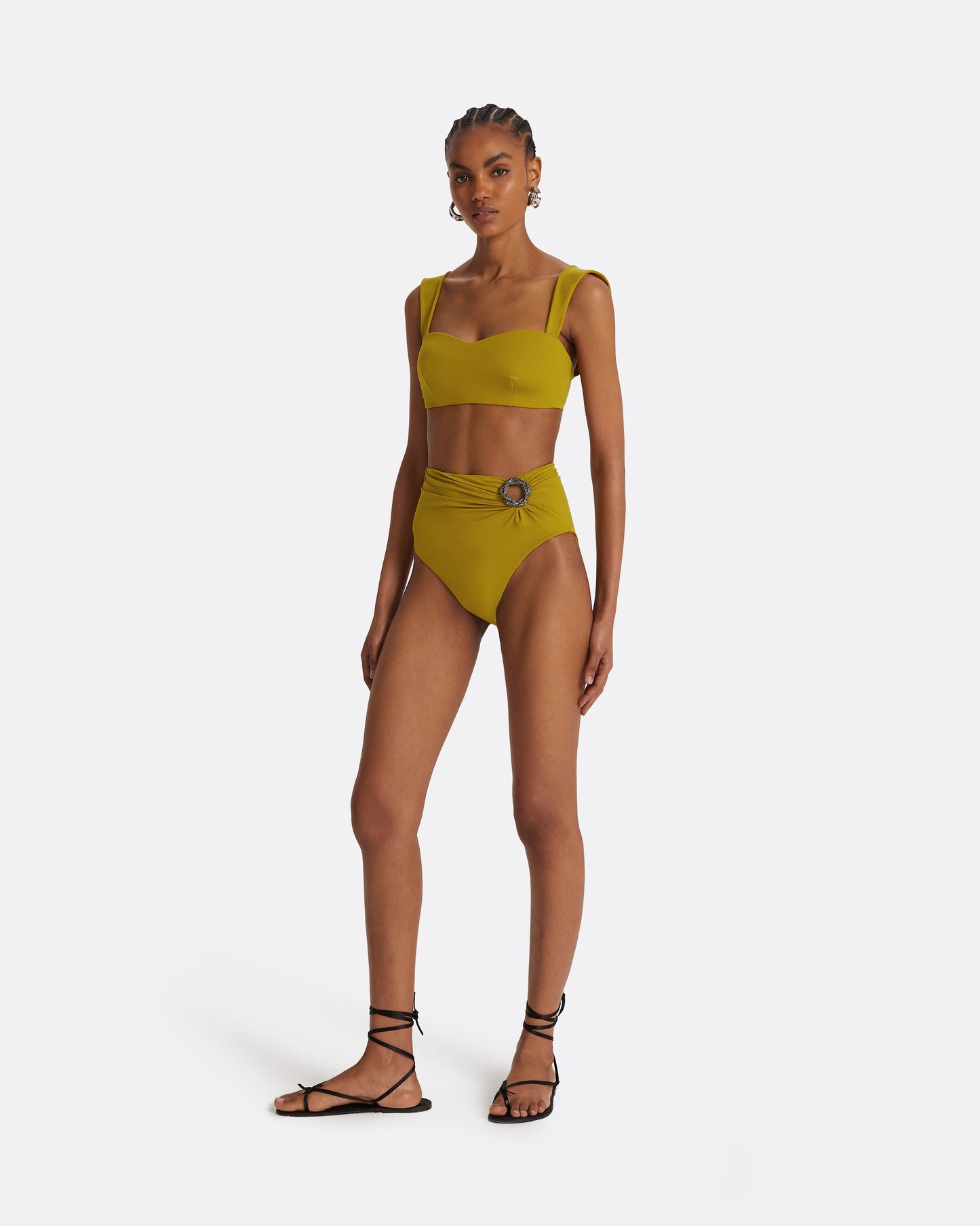 Willa Chartreuse Bikini Top