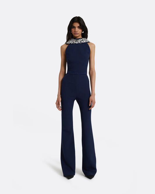 Luna Maritime Embroidered Jumpsuit