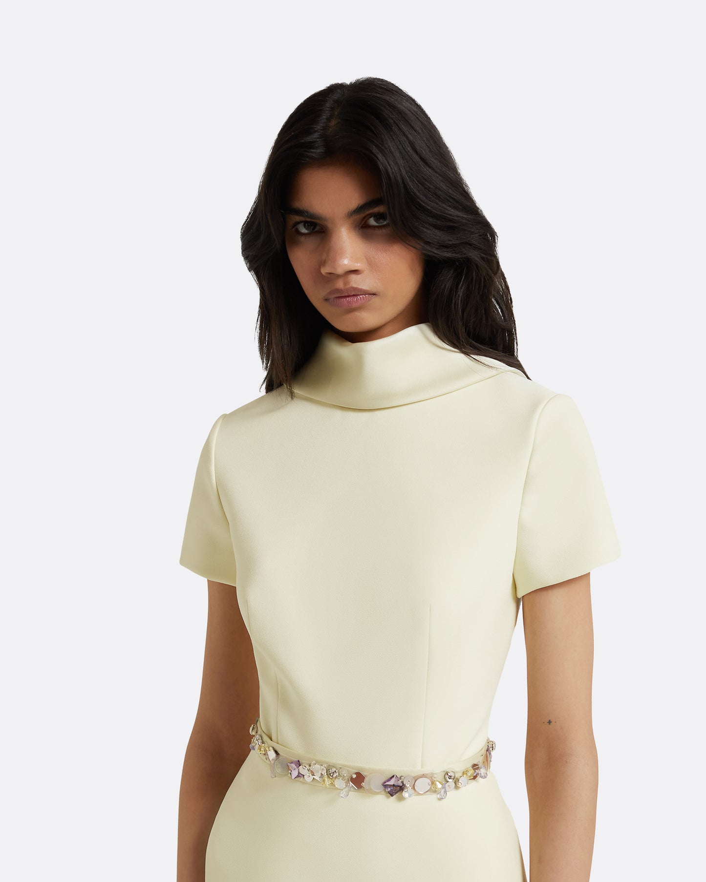 Elvan Embroidered Sorbet Top