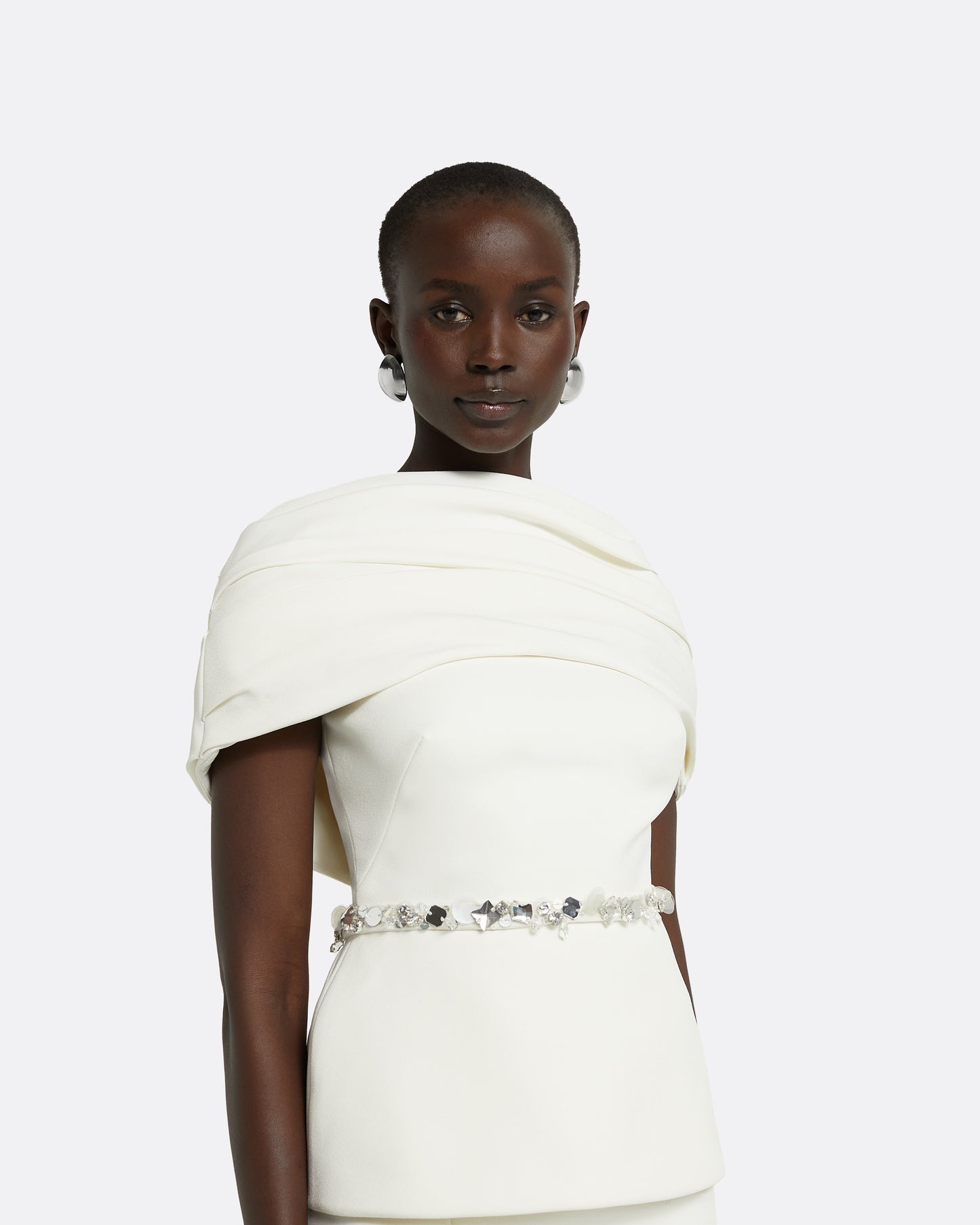 Loura Ivory Embroidered Top